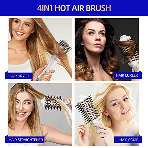 Plavogue Blow Dryer Brush,Hair Dryer Brush Professional Styler Volumizer, Hot Air Brush For Women - Negative Ion Anti-Frizz Oval Brush For Straightening And Curling - Salon (120V) #TOP5