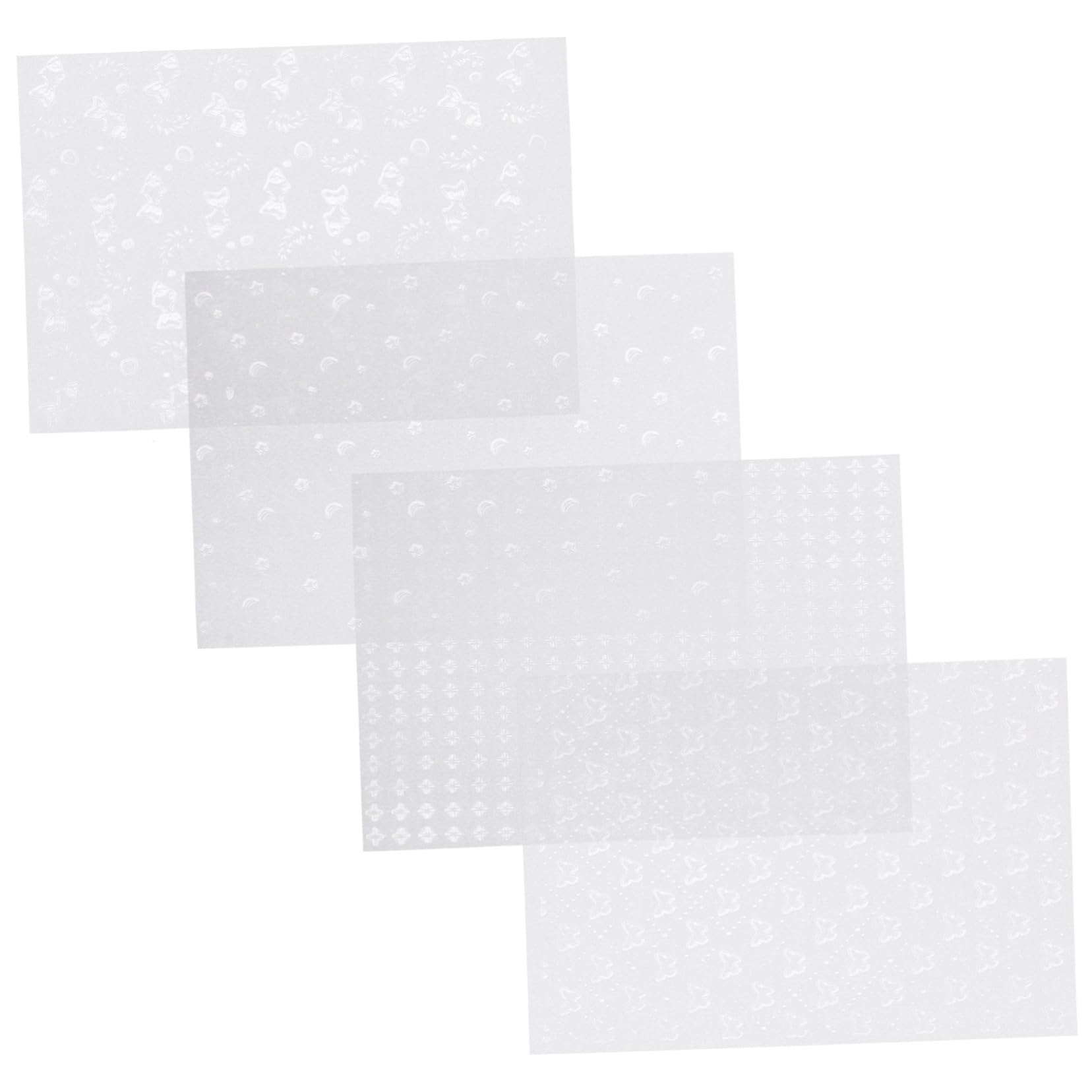 SHINEOFI 4 Sätze Scrapbook-papier Foto-sammelalbum Pastell Gaffers Tape Geschenkpapier Scrapbooking Tagebuchband Sammelalbumpapier Zeitschrift Klebstoff Zeitungspapier Weiß 40 Blätter * 4