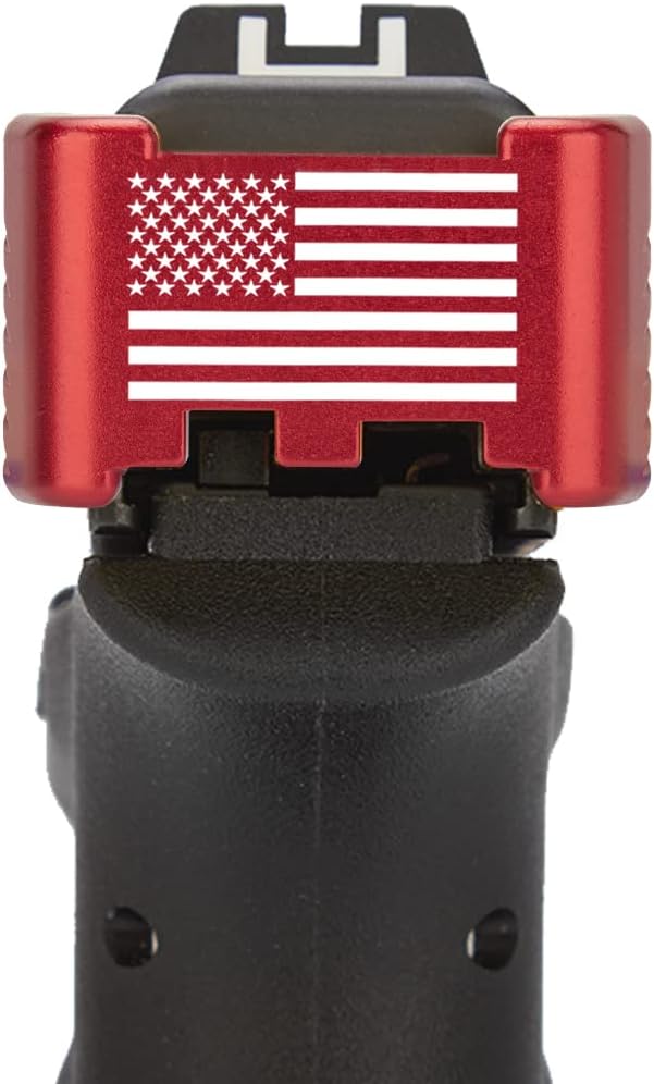 NDZ Performance Aluminum Slide Racker Back Plate for Glock 43 43X 48 – Improved Slide Grip, Laser Engraved, Black – Choose Image