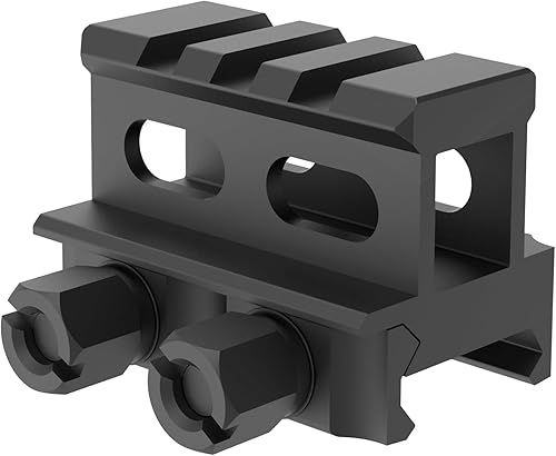 Soporte elevador Picatinny con 3 ranuras (0.5"0.83"1" de altura), montaje elevador de riel transparente para puntos rojos, visores, óptica, linterna