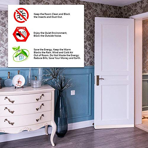 EXTSUD Guarnizione Sottoporta in Gomma Adesivo Pellicola Insonorizzata Antispiffero Antivento Striscia di Sigillatura… - immagine 8