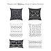Hofdeco Decorative Throw Pillow Case African Mud Cloth Print Bogolan Pattern Heavy Weight Fabric Cushion Cover 18x18 Inches