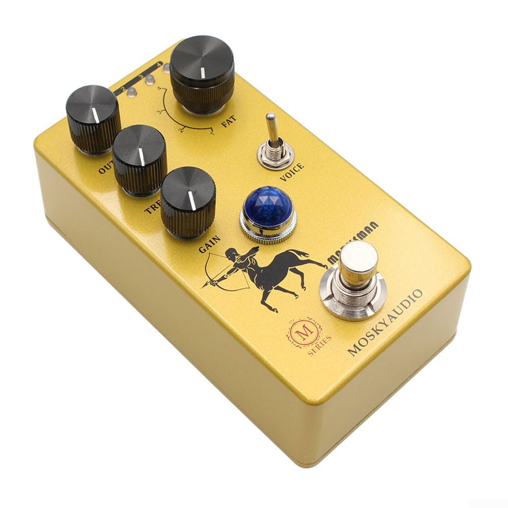 Gitarren-Effektpedal, Mosky Marksman Boost Overdrive das elektrische Distortion Gitarrenpedal basierend auf Volltone-OCD-Schaltung