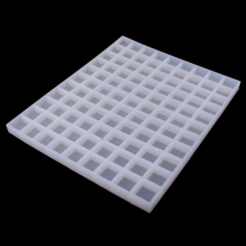 99 Gitter Platz Silikon Backform Schokoladenform für Handgemachte Zucker Fondant Kuchen Schokolade usw