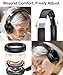 Hybrid Active Noise Cancelling Headphones, 120Hrs Playtime Bluetooth Headphones Hi-Res Audio HD Clear Call with 5 ENC Mics, HiFi Stereo Wireless Headphone Over Ear Foldable for Travel Office Game