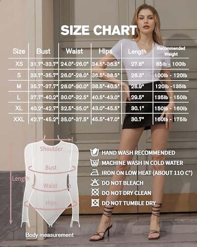 Image of MANGOPOP Women's Scoop Neck Long Sleeve Stretchy Basic Bodysuit Jumpsuits