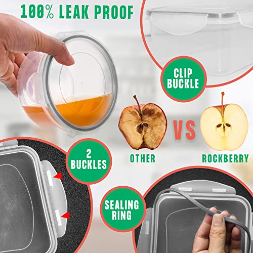 Set di 50 contenitori grandi per alimenti, adatti