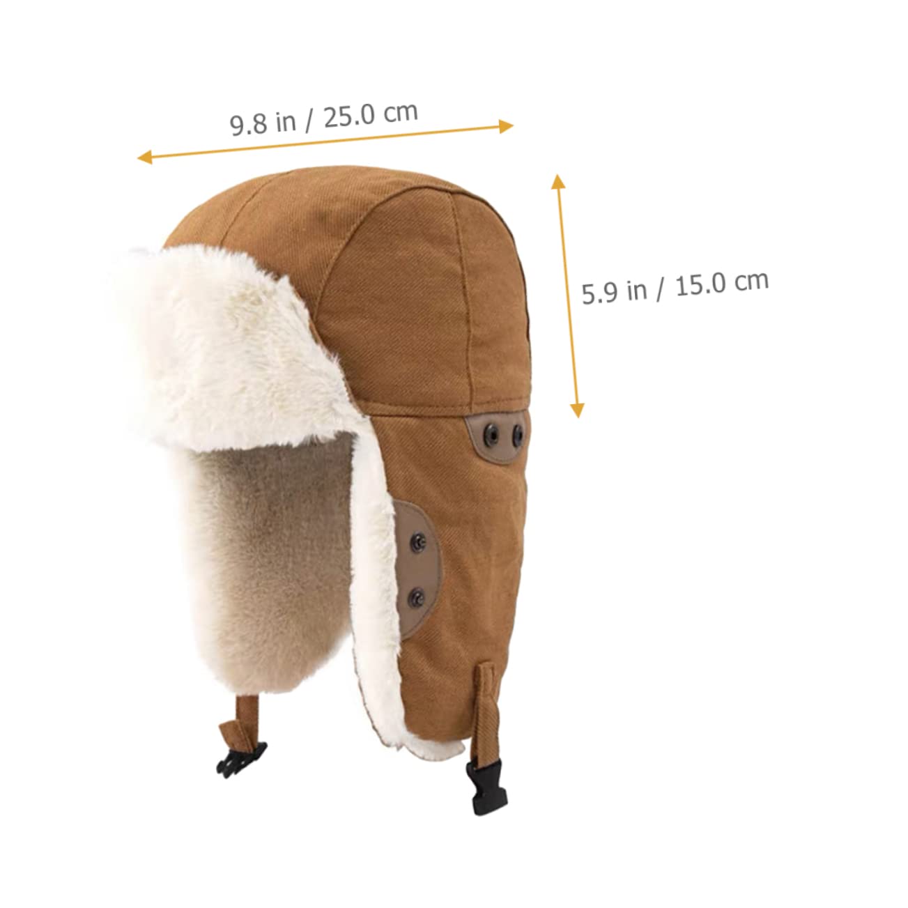 minkissy Gorro de Invierno para Gorro y Aislante con Protección para Orejas Resistente al Viento Color Amarillo Jengibre para Actividades al Aire Fríos