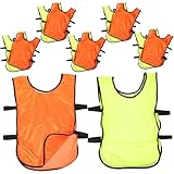 BESPORTBLE 12 Stück Basketball Trainingswesten und Fußball Trainingsleibchen für...