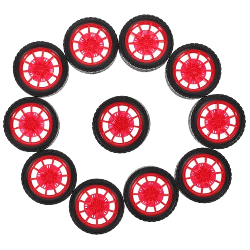 Ruedas de goma para juguetes de 30mm y eje de 2mm con alta resistencia para maquetas DIY