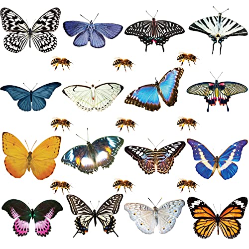 Schmetterling Fensteraufkleber 40 Stück Schmetterlings-Aufkleber Schmetterlinge PVC Fenster Aufkleber Wunderschönen Fensterbilder Schmetterlinge Deko für Wohnkultur Aufkleber Verwendet Werden Cover