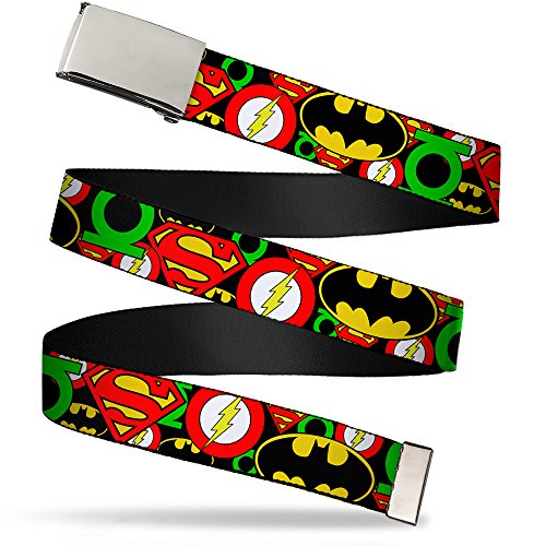 Buckle Down Men's Web Belt Justice League 1.5