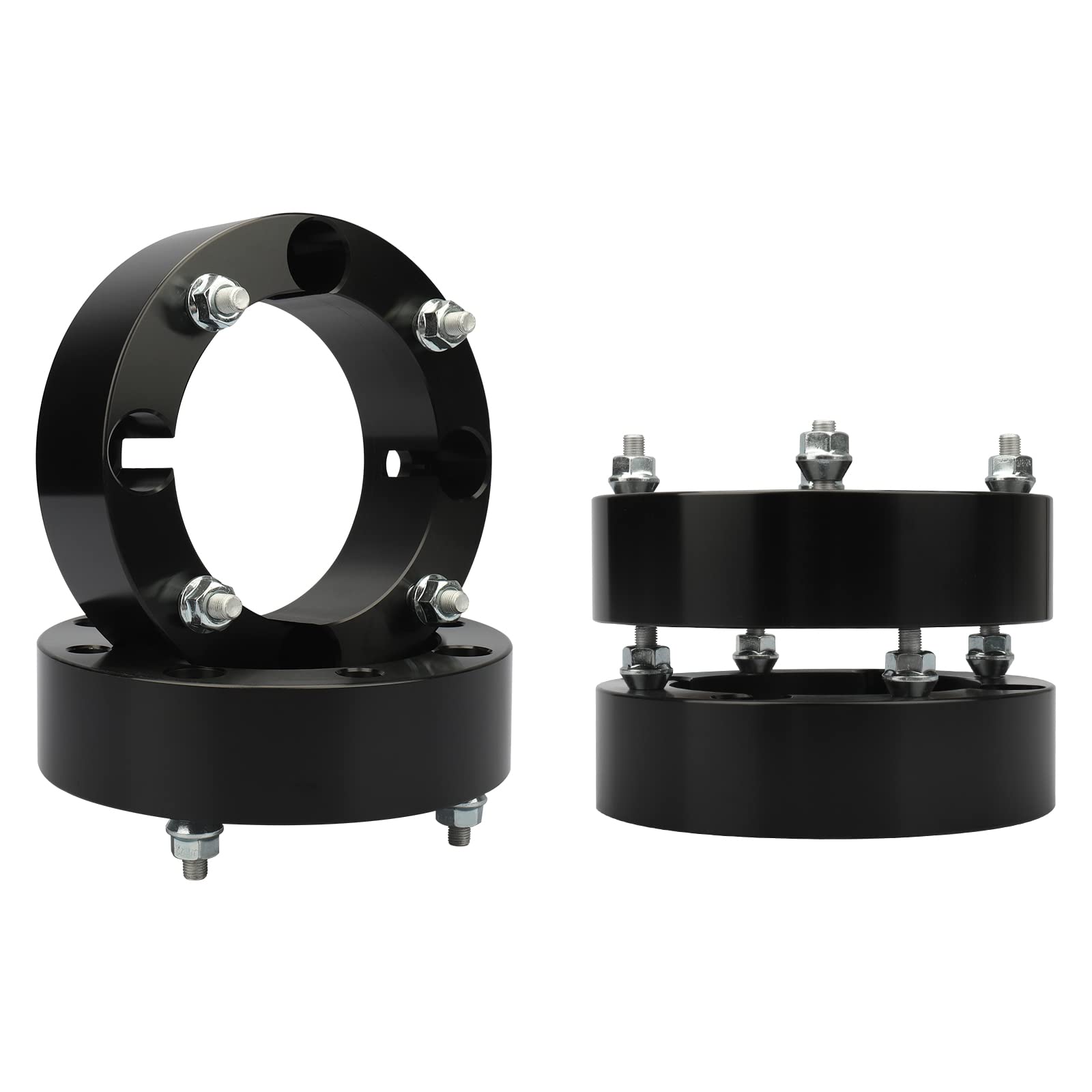 IRONTEK 4x156mm ATV Wheel Spacers - 2" Thick, 131mm Hub Bore For Polaris & Kawasaki