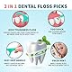 Zahnseide 300 Stk. Zahnseide Sticks Minze Zahnseide Zahnstocher mit Geschmack Mint Kunststoff Dental Floss Sticks Zahnpflege Dental Sticks Zahnreinigung Zwischenräume Zahnseidensticks - 5x60er