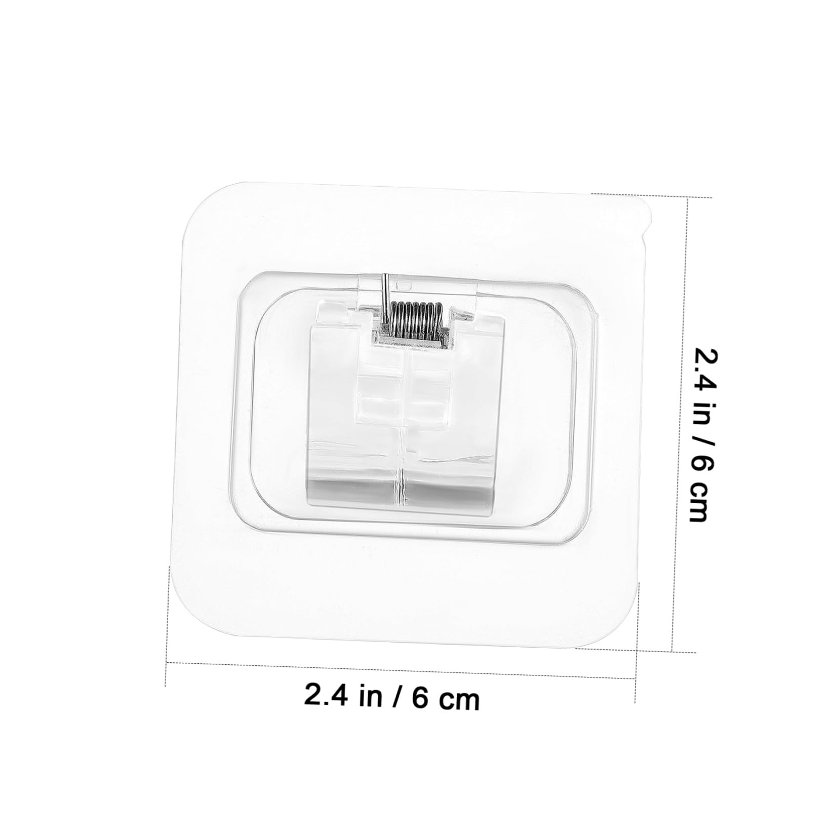 Lot de 20 supports de tringle à rideaux auto-adhésifs sans perçage, faciles à installer, clips de plafond et crochets pour décoration d'intérieur, adhésif puissant, accessoires de rideaux élégants