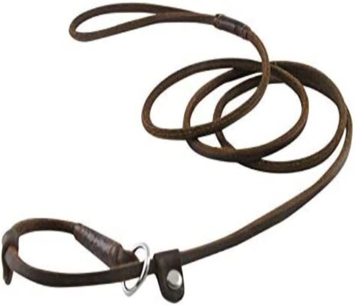 Correa Perro Correr Correa de Cadena para Perro, Collar Deslizante para Mascotas, Correas para Caminar, Cuerda Cuero Genuino para Perros, tracción para Cachorros Antideslizantes Reforzada