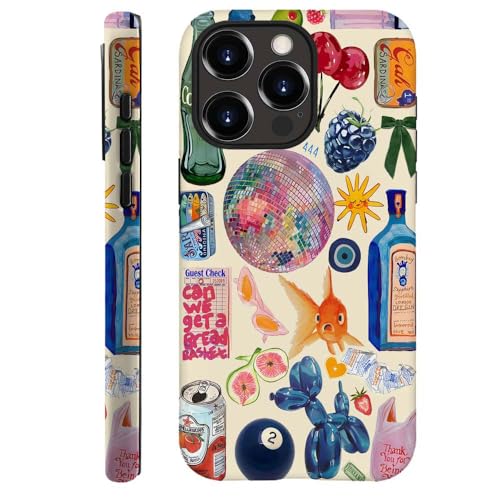 Generic Compatible with for iPhone 14 Pro,European Collage Lovely Phone Case for Girl Women Boy Men,Scratch Resistant Shockproof Cover Case for iPhone 14 Pro