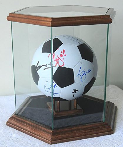 Hexagon Glass Display Case for Basketball, Soccer Ball, Baseball Glove, Football, Helmets