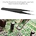 Electronics Tweezers Industrial Craft Needle Stainless Steel Precision Clamping Tool for Photovoltaic PCB Semiconductor Microelectronics Aerospace Automotive Manufacturing