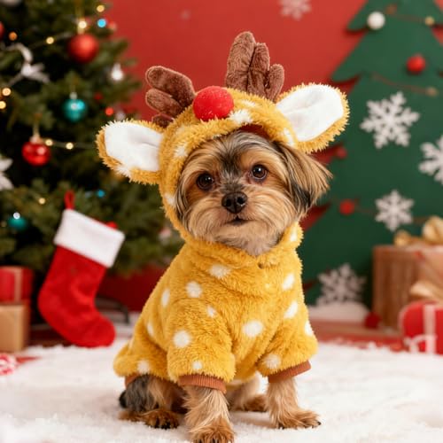 Disfraz de Reno para Perro Pequeño Hoyuwak Talla Small miniatura 6