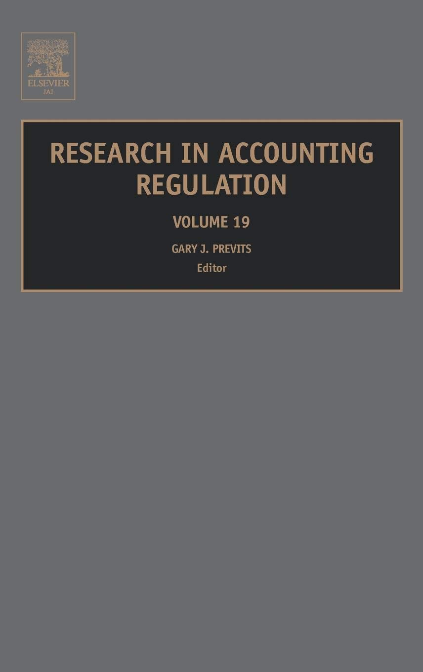 Research in Accounting Regulation: Volume 19