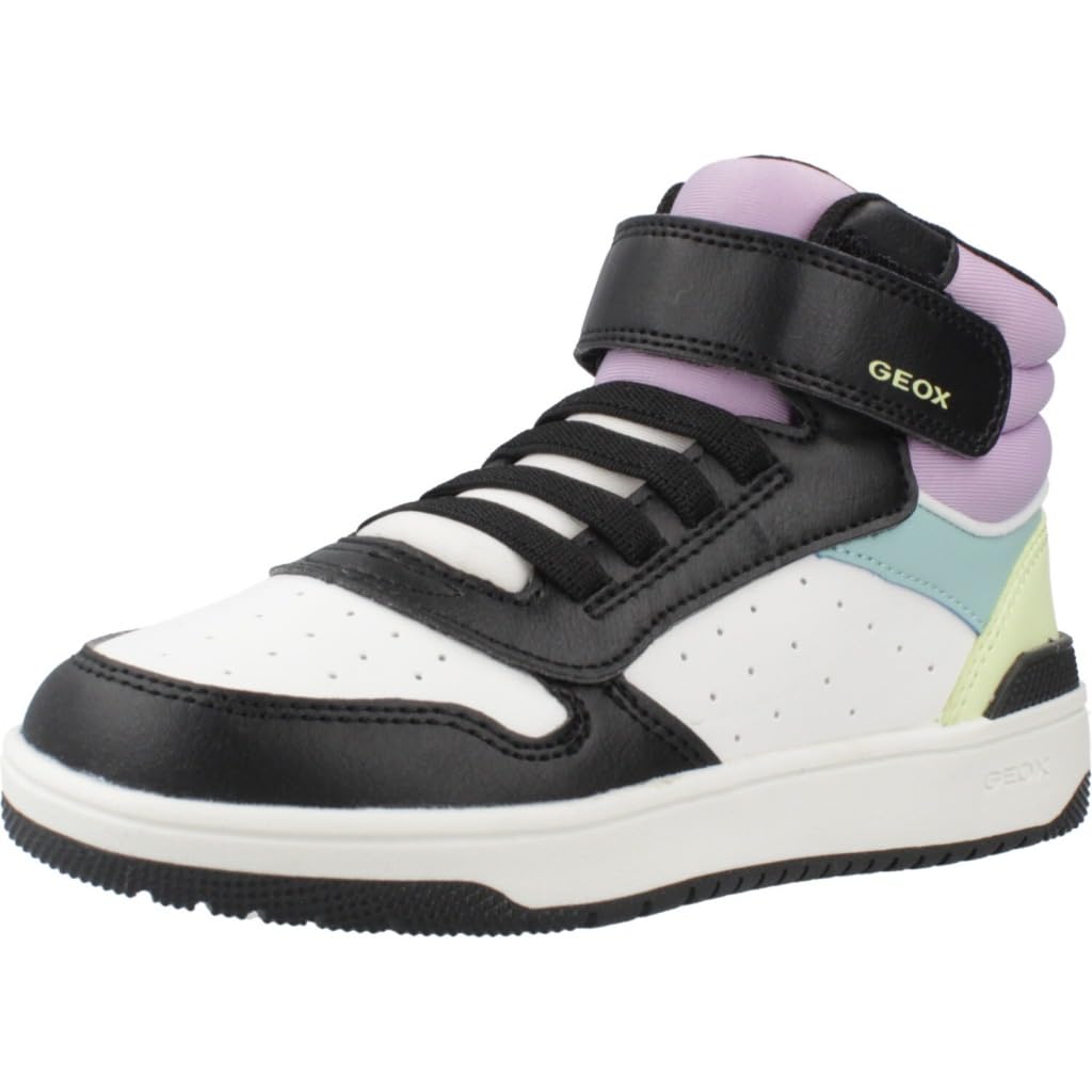 Geox Girl's J Washiba Girl a Sneaker, Multicolour F, 10 UK Child