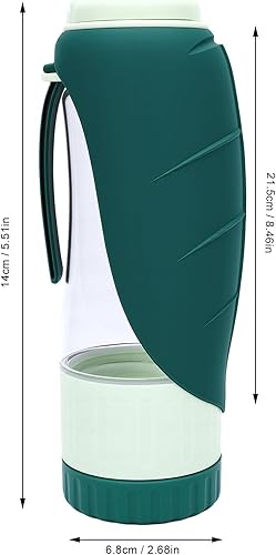 Miniatura 4 de Tnfeeon Puppy Essentials,2 in 1 Dog Water Bottle and Food Container for Dog Cat Puppy Walking Hiking Travel Dishwasher Safe Accessories