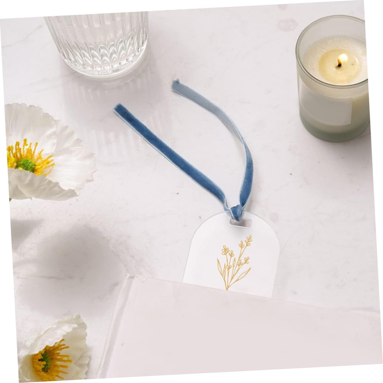 DOITOOL Marcapáginas Acrílicos Transparentes De Marcadores De Página Diy Manualidades Accesorios De Lectura Y Personalizables 20 Piezas*4