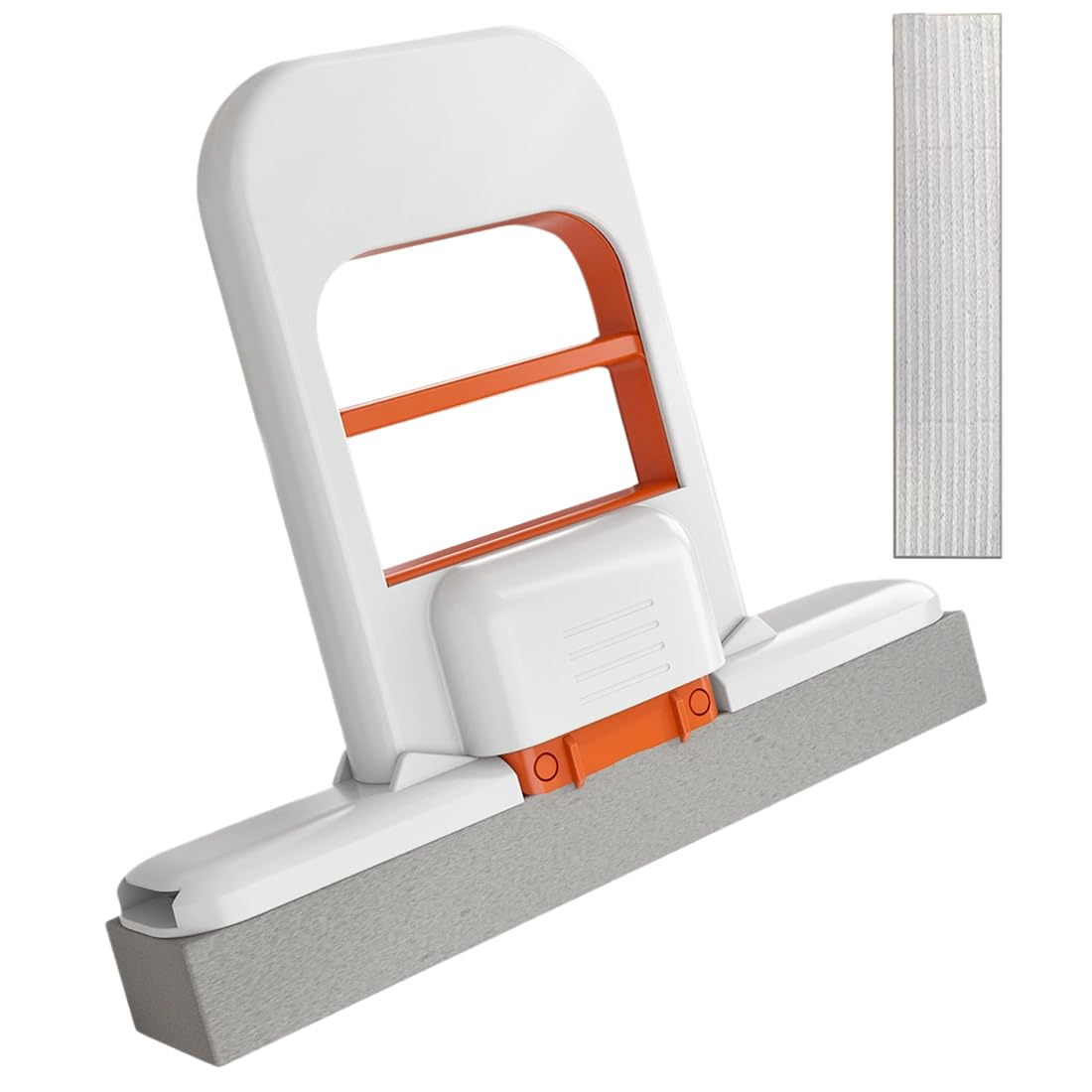 Mini Fregona Plegable Sin Lavado a Mano, 1 Mopa de Limpieza con 1 Cabezal de Recambio, Absorbente para Limpieza en Seco y Húmedo, Ideal para Cocina, Baño, Escritorio y Coche