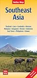 asien karte stumm  Southeast Asia Polyart-Ausgabe 1:4,5 Mio. - Nelles Map: Thailand - Laos - Cambodia - Vietnam - Malaysia - Singapore - Brunei - Indonesia - East Timor - Philippines - Taiwan (Nelles Map: Strassenkarte)