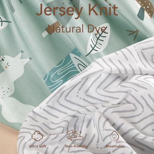 image for TILLYOU Changing Pad Cover Set in Soft Jersey Material - Fits 32