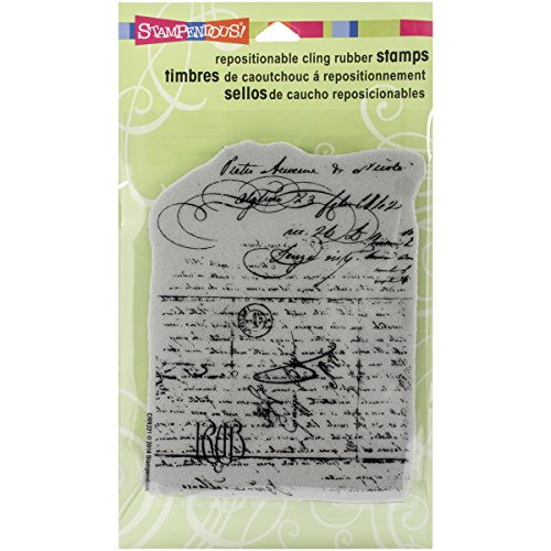 Stampendous Vintage Buchstaben Gummistempel 4-Zoll x 6
