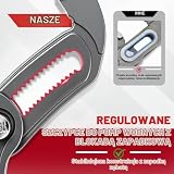 GEINXURN Szczypce do pomp wodnych 180 mm/7 cali, 4 szt. szczypce do połączeń rowkowych V-Jaw z 17-pozycyjną blokadą push-lock, szybko regulowany zestaw szczypiec przesuwnych do hydrauliki, napraw