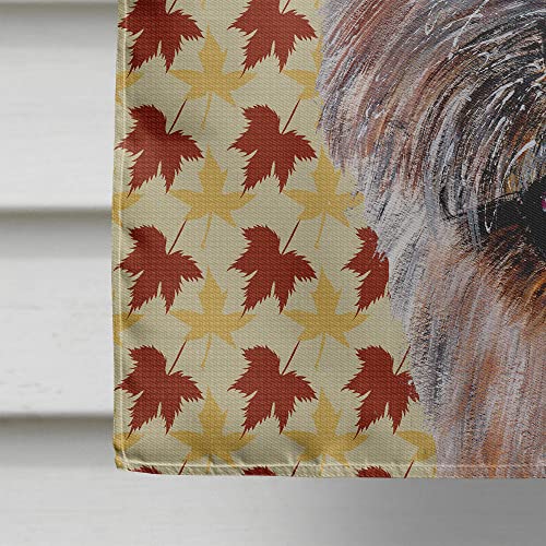 Grand drapeau Norwich Terrier en toile de qualité supérieure Caroline's