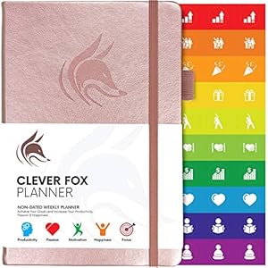 Clever Fox Planner – Wekelijkse en Maandelijkse Planner om de Productiviteit, Het Tijdmanagement en Het Behalen van uw…