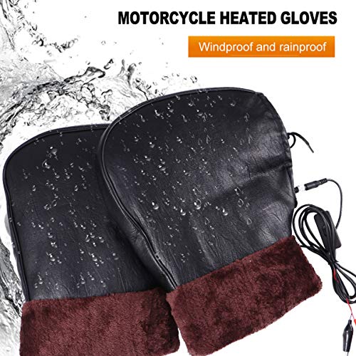 BESPORTBLE 1 par 12V Motocicleta Luvas Aquecidas Luvas de Aquecimento de Inverno Tampa Manter O Aque