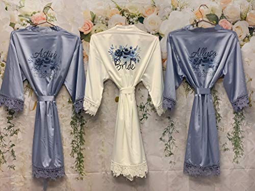 Bridesmaid Robes Lace Bridal Gown Bridesmaids Personalized Gift