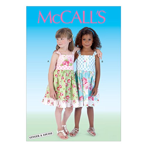 McCall's Pattern Company M7076 Children's/Girls' Dresses and Belt, Size CL