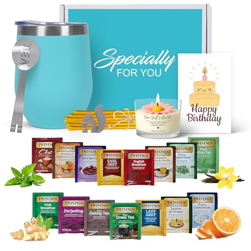 Birthday Gift Set with Stainless Tumbler, Teal