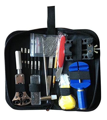 Watch Repair Kitï¼ŒTool Kit, Professional Watches Tool Set Spring Bar Tool Set Watch Band Link Pin Tool Set with Carrying Case