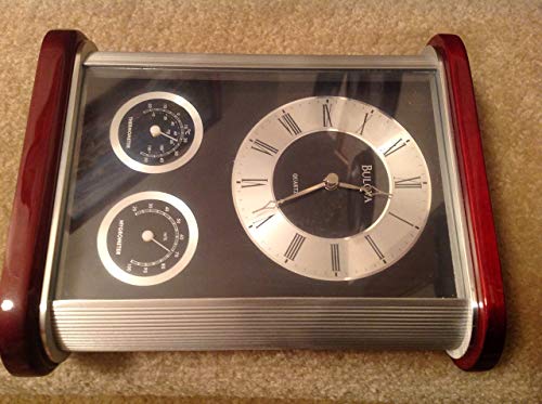 Bulova B7590 Belvedere Executive Clock #TOP3