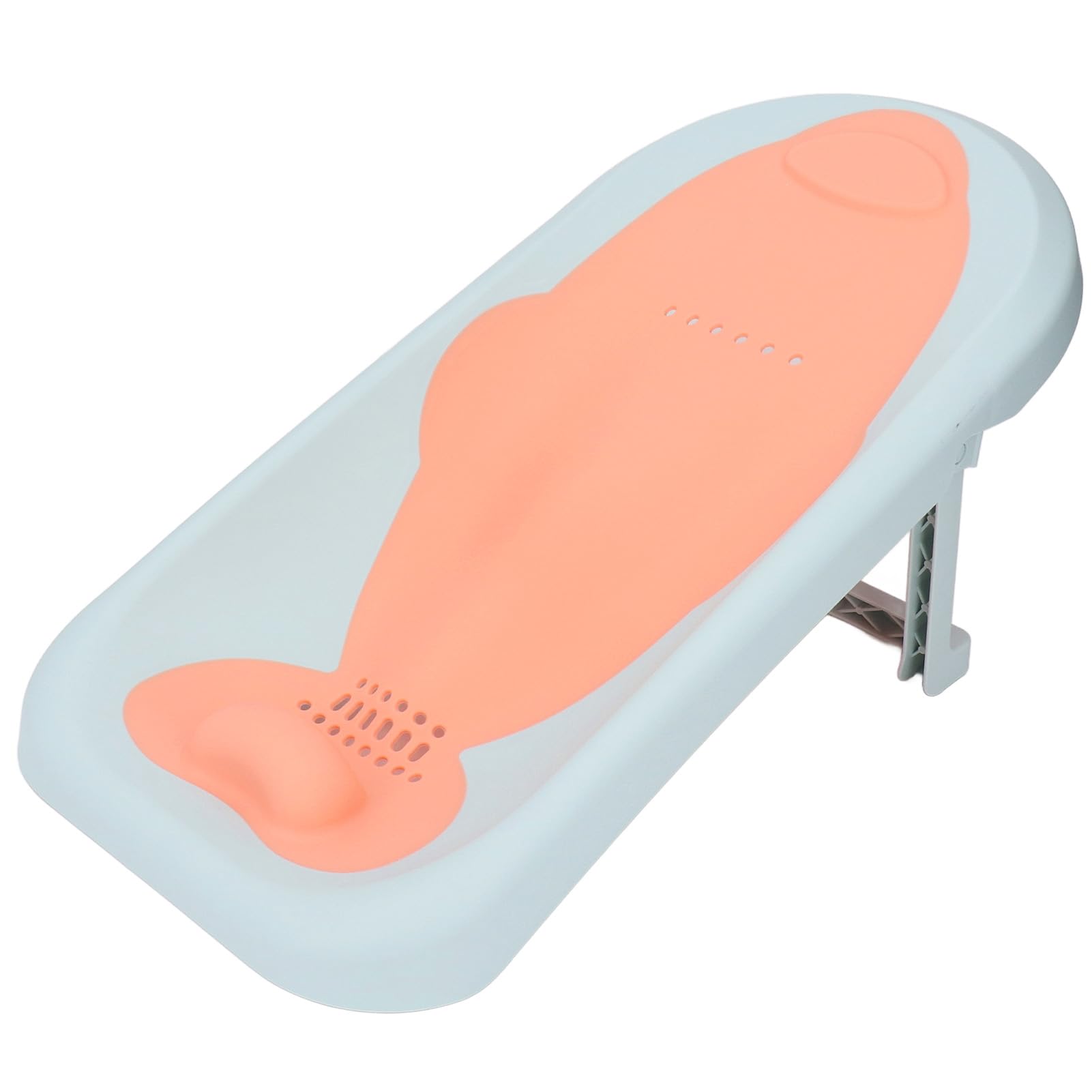 Supporto per Seggiolino per Bagnetto, Supporto per Bagnetto Ergonomico Pieghevole per Lavandino per Neonato (Verde Matcha)
