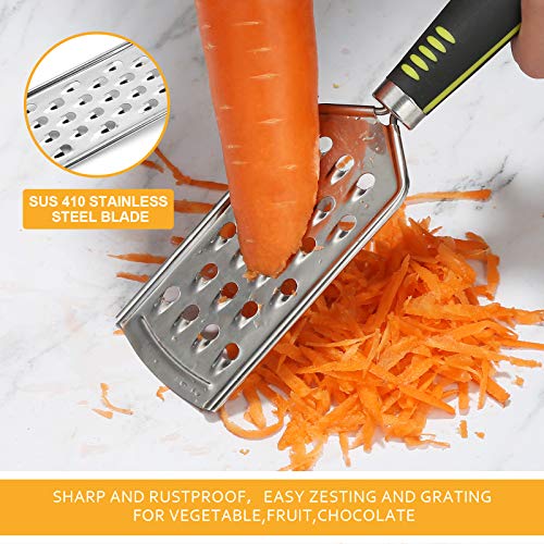 Sutine Cheese Grater Set Lemon Zest Grater, Stainless Steel Kitchen Grater For Parmesan Cheese, Ginger, Garlic, Nutmeg, Fruits, Vegetables, Dishwasher Safe, Set Of 5 #TOP2