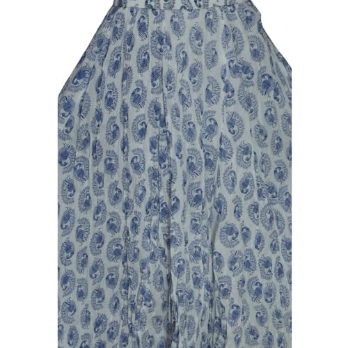Image of Premium Long Skirt | Stylish Long Crushed Cotton & Unique Prints | Floor Length Skirt for Women | Elastic Waist Premium Maxi Skirt - Comfortable Casual Wear