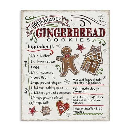 Stupell Industries 'Holiday Gingerbread Cookies...