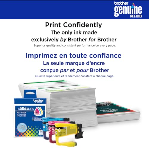 Image of Brother Genuine LC506XXLC Super High Yield Cyan Ink Cartridge (for use INKvestment 4355, 4555, and 4557 Printers)
