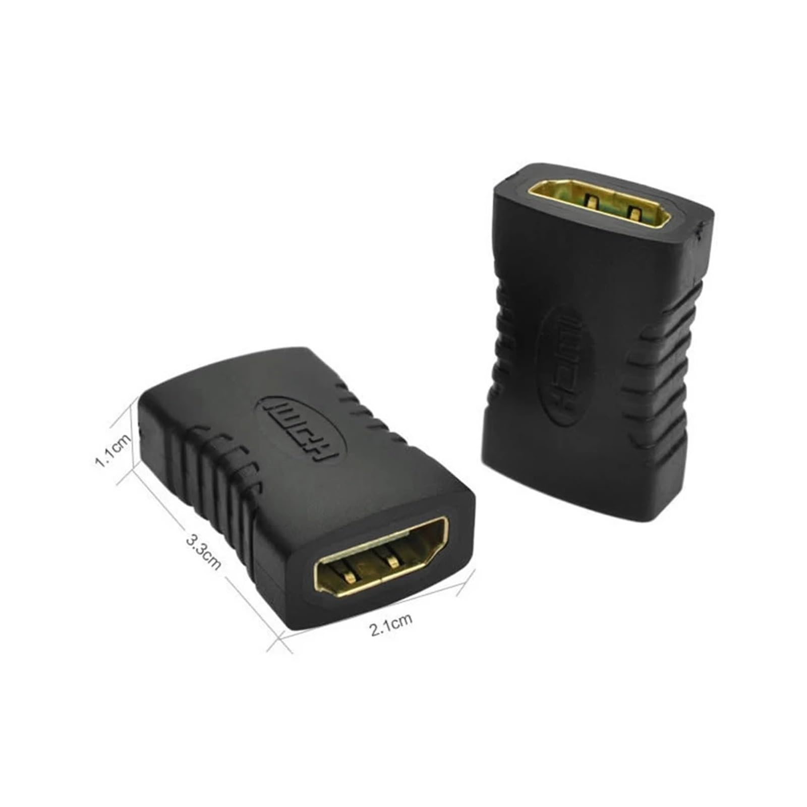 Adaptateur De Câble D'extension De Convertisseur Femelle À Femelle, Compatible HDMI, for Écran, Ordinateur Portable, PS4/3, PC TV(20Piece)