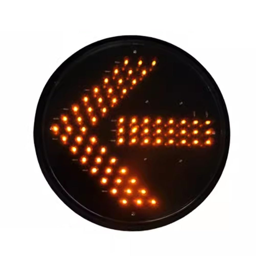 Feu de signalisation jaune rond à LED étanche pour voie de stationnement