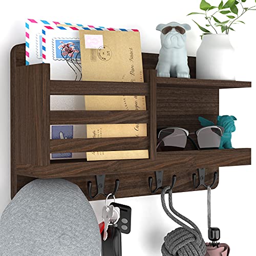 Key Holder for Wall with Key Hooks Key Rack Key Hooks for Wall Key Hook Key Hanger Wall Key Holder for Entryway, Storage, Living Room, Hallway, Office