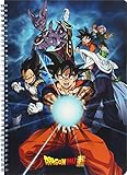 Tendencia: cuaderno con imagen de los héroes de la famosa serie de animación Dragon Ball Super